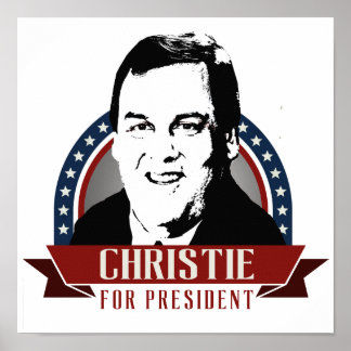 CHRIS CHRISTIE 2016 SPANGLE POSTER