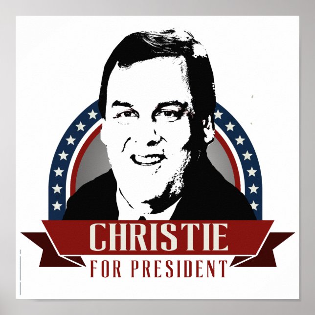 CHRIS CHRISTIE 2016 SPANGLE POSTER (Front)