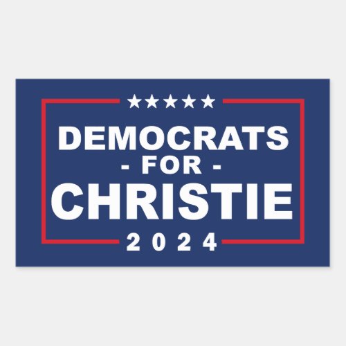 Chris Christie 2024 Rectangular Sticker
