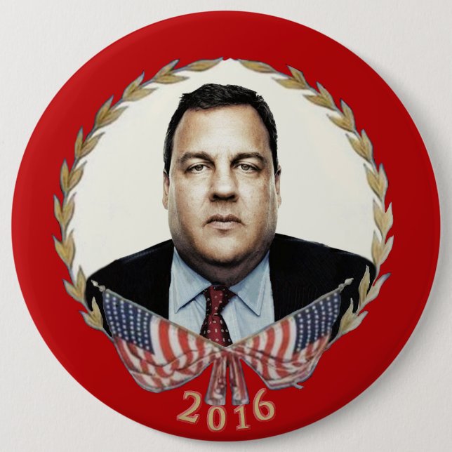 Chris Christie for President 2016 Button (Front)
