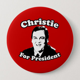 CHRIS CHRISTIE FOR PRESIDENT PINBACK BUTTON
