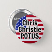 Chris Christie POTUS Button (Front & Back)