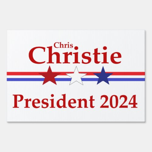 Chris Christie President 2023 Sign