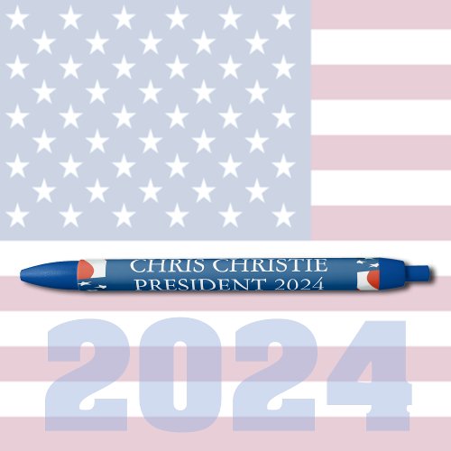 Chris Christie President 2024 Black Ink Pen