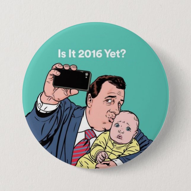 Chris Christie Selfie Button (Front)
