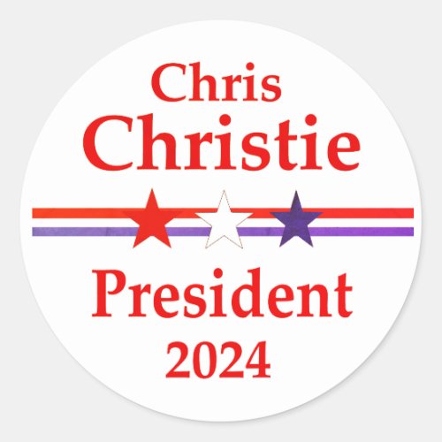 Chris Christy 2024 Classic Round Sticker