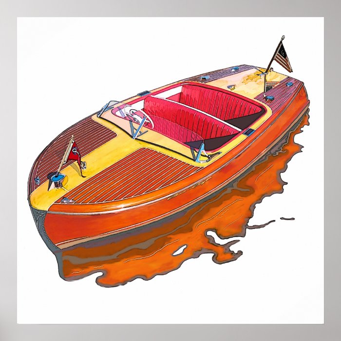 Chris Craft Riviera Print