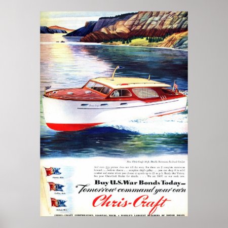 Chris-craft War Bonds Poster