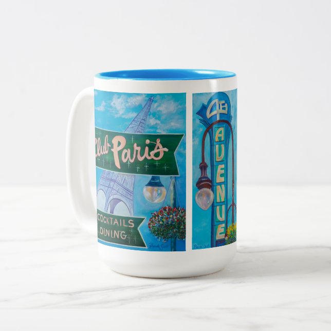 chris & Dee  4th Ave. / Girdwood / Club Paris mug (Front Left)