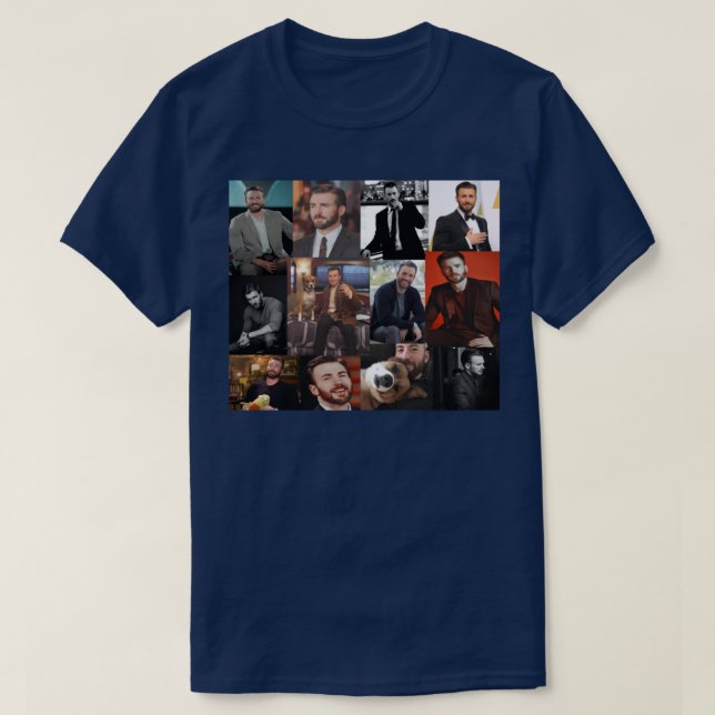 Chris Evans pic collage T-Shirt (Design Front)