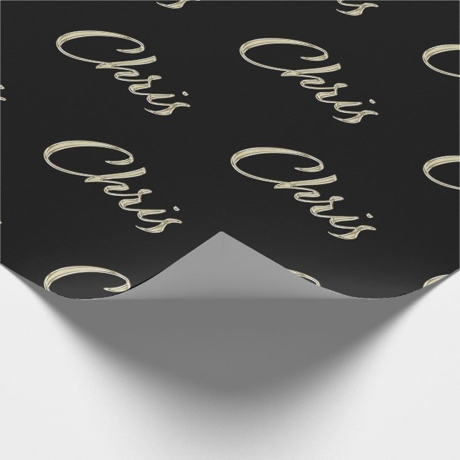 Chris First Name Name of Eles Gift Paper (Corner)