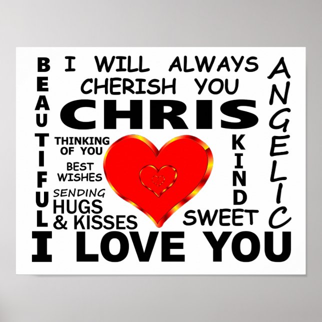 Chris I Love You Poster (Front)