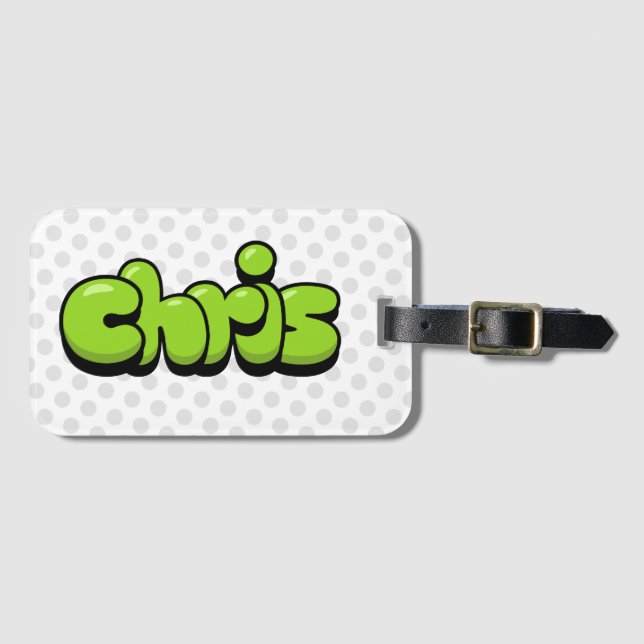 Chris Luggage Tag (Front Horizontal)