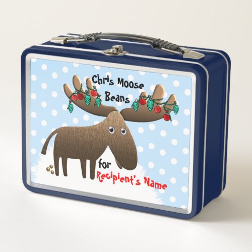 Chris Moose Beans Personalized Metal Lunch Box