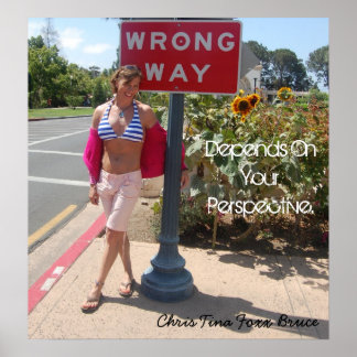 Chris Tina Foxx Bruce Depends On Your Perspective Poster