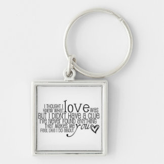 Chris Young Lyrics Keychain