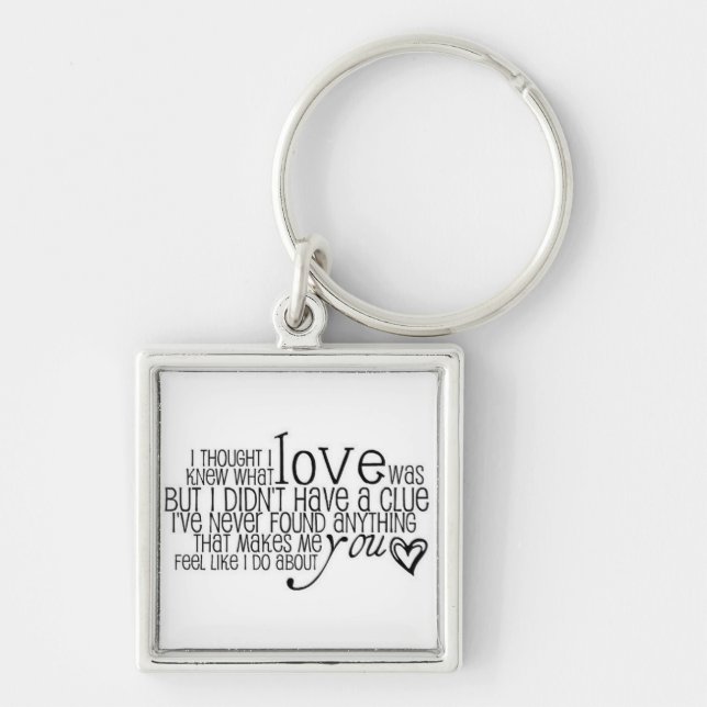 Chris Young Lyrics Keychain (Front)