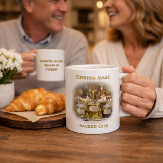 Chrism Mass  Sacred Oils Cathedral Design Catholic Coffee Mug