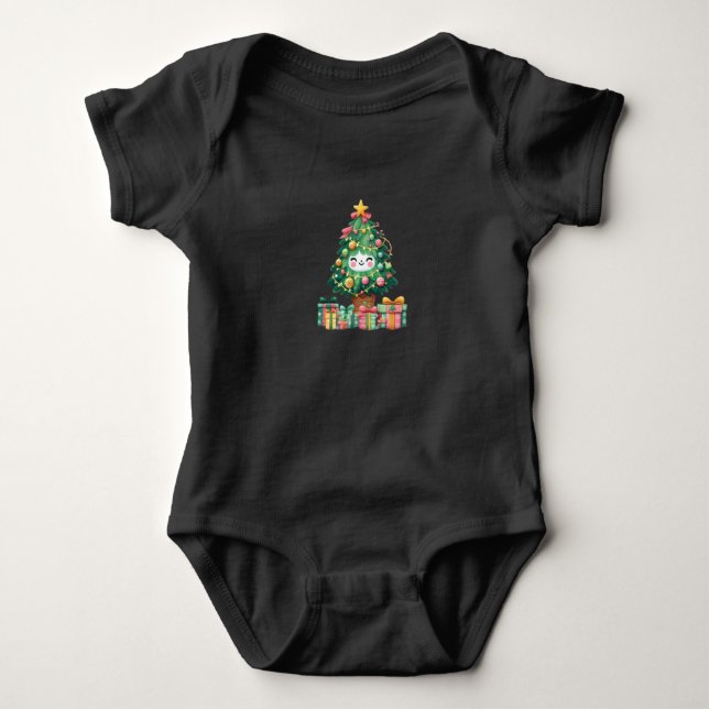 chrismas bayby bodysuit unisex (Front)