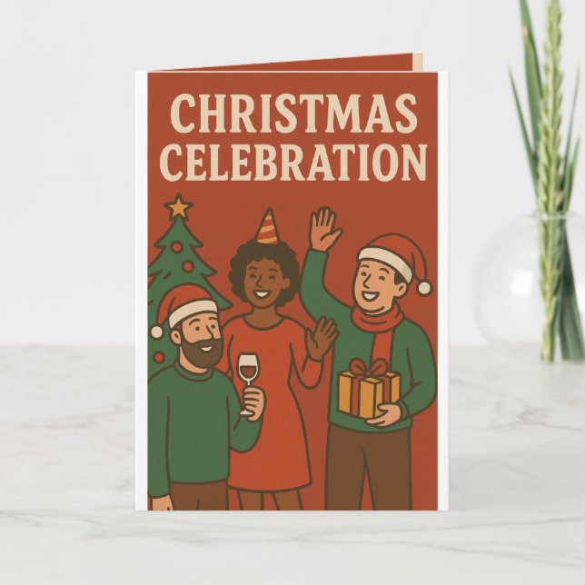 CHRISMAS CELEBRATION  INVITATION CARD (Front)