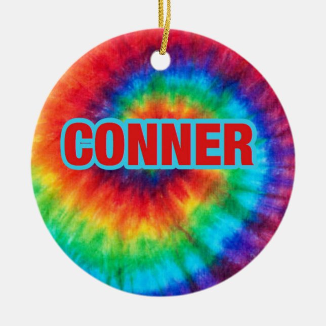 chrismas conner lechocki ordament comes with pouch ceramic ornament (Front)