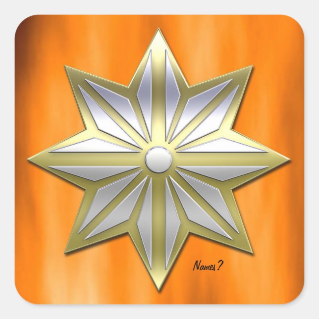 Chrismas Dinner Party Square Sticker (Front)