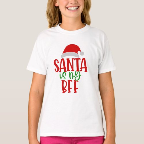 Chrismas Gifts  Funny Santa is my BFF T_Shirt