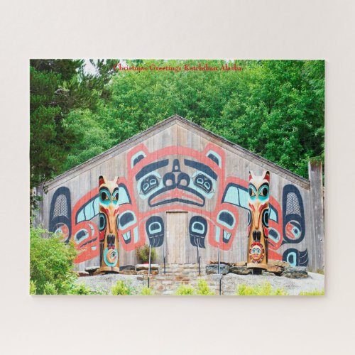 Chrismas Greetings Ketchikan Alaska Jigsaw Puzzle