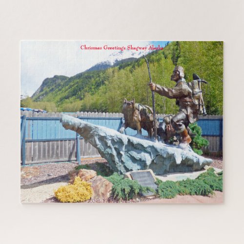 Chrismas Greetings Skagway Alaska Jigsaw Puzzle