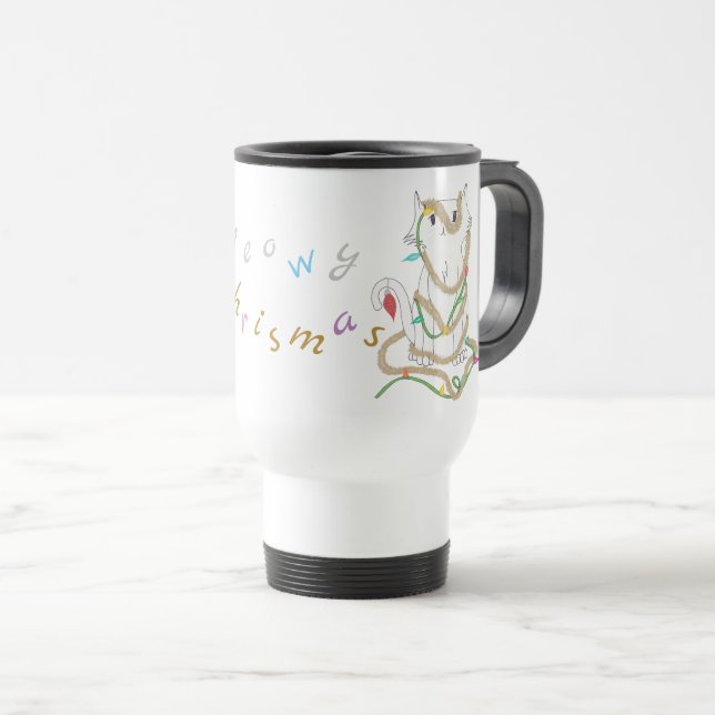 Chrismas Mess Travel Mug (Front Right)