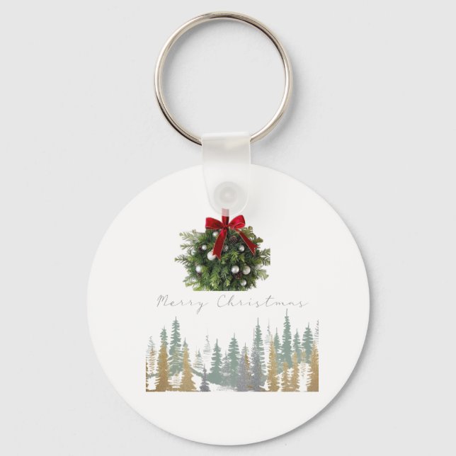 Chrismas Mugs  Keychain (Back)