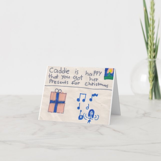 Chrismas Thank you (child) (Front)