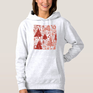 Chrismas trees hoodie for women