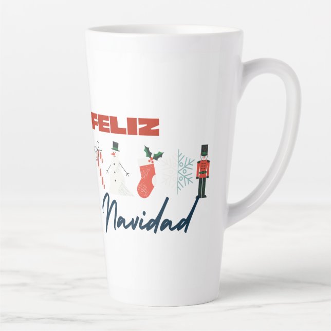 chrismast style  latte mug  (Right)