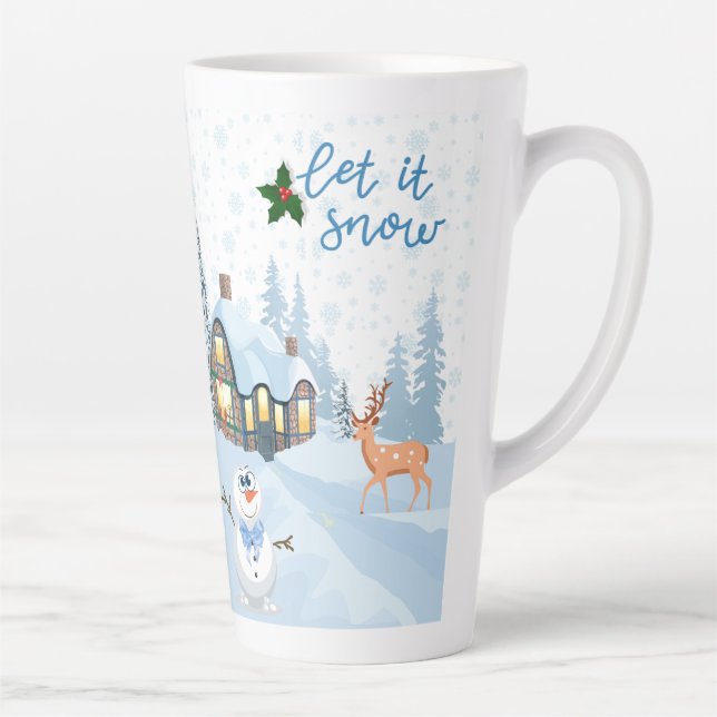 chrismast style  latte mug  (Right)