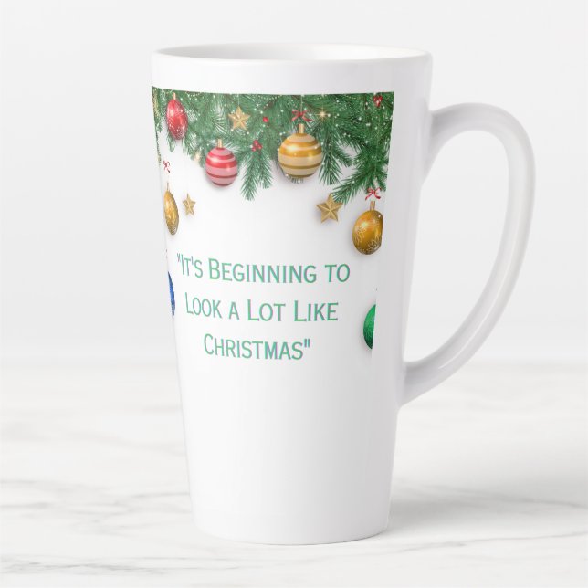 chrismast style  latte mug  (Right)
