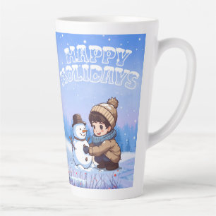 chrismast style latte mug