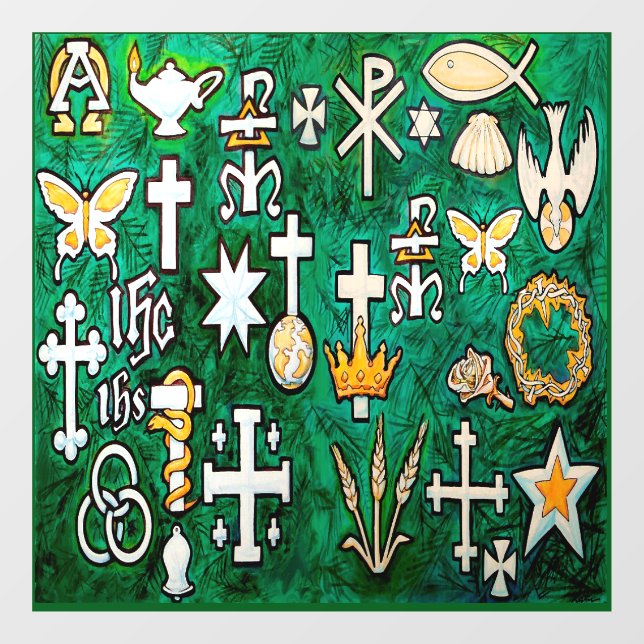 Chrismons Window Cling (Sheet)