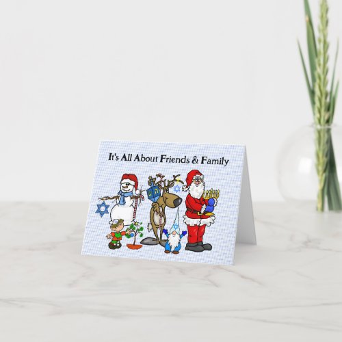 Chrismukkah Family Christmas Card