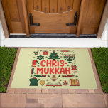 Chrismukkah Hanukkah Christmas Jewish Religious  Doormat<br><div class="desc">Chrismukkah Hanukkah Christmas Jewish Religious</div>