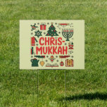 Chrismukkah Hanukkah Christmas Jewish Religious  Sign<br><div class="desc">Chrismukkah Hanukkah Christmas Jewish Religious</div>