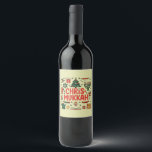 Chrismukkah Hanukkah Christmas Jewish Religious  Wine Label<br><div class="desc">Chrismukkah Hanukkah Christmas Jewish Religious</div>