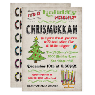 Chrismukkah Party Invitations 7