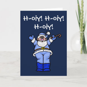 Chrismukkah Santa Funny Greeting Card