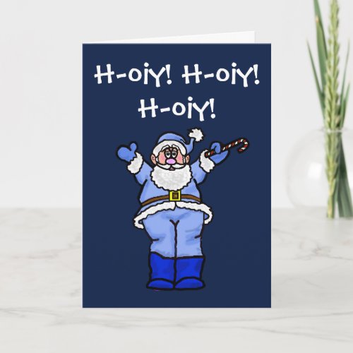 Chrismukkah Santa Funny Greeting Card