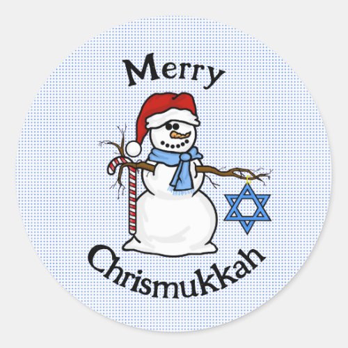 Chrismukkah Snowman Stickers