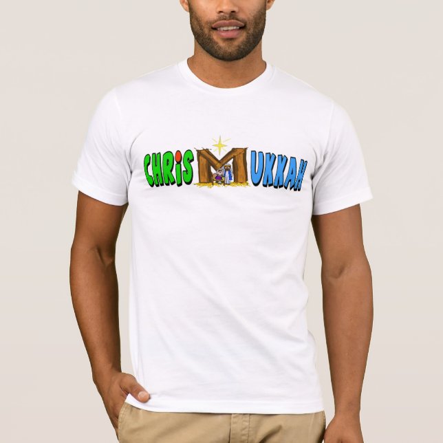Chrismukkah T-Shirt with M = Manger (Front)