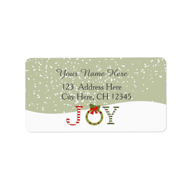 Chrisrmas Joy Label (Front)