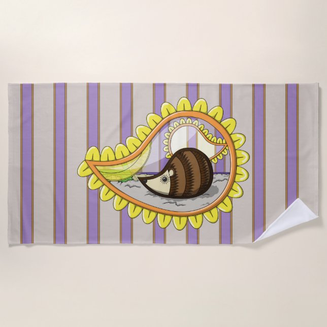 Chrissy the Hedgehog Beach Towel (Front)