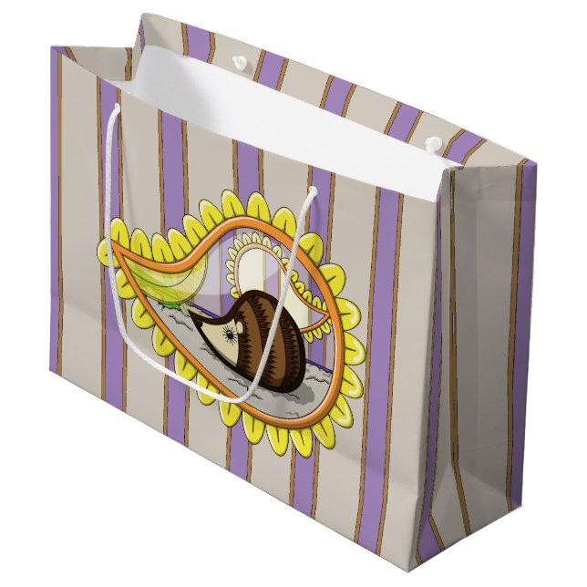 Chrissy the Hedgehog Gift Bag (Front Angled)